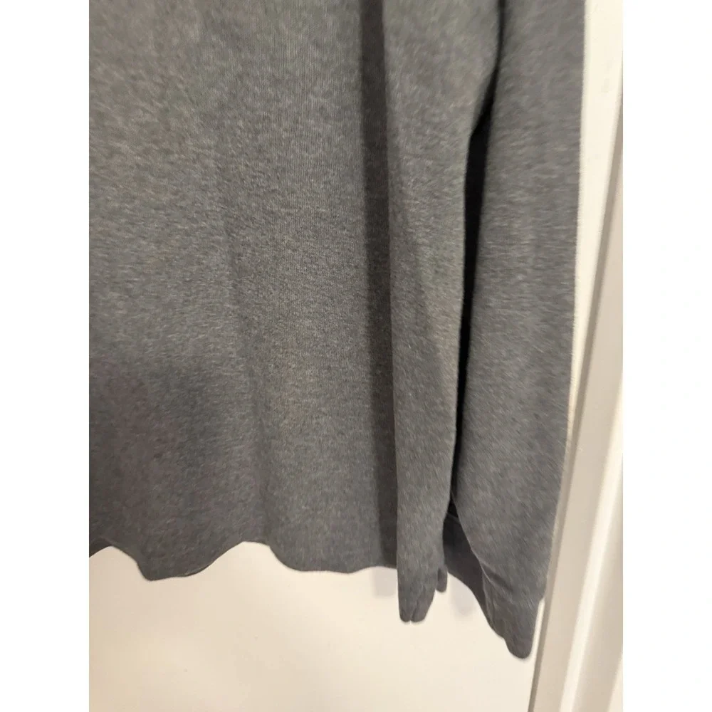 Polo Ralph Lauren Estate Rib Quarter Zip Pullover Gray Cotton Mens XXL Red Pony